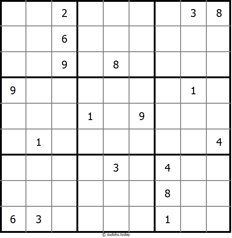 Nicht-kontinuierliches Sudoku