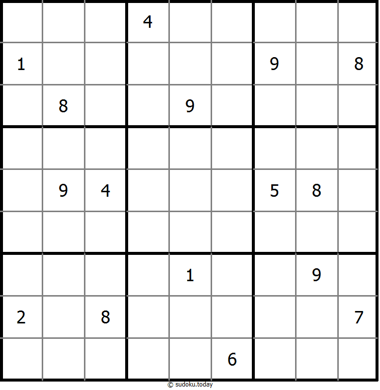 Nicht-kontinuierliches Sudoku