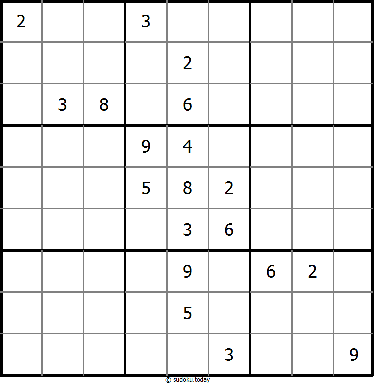 Nicht-kontinuierliches Sudoku