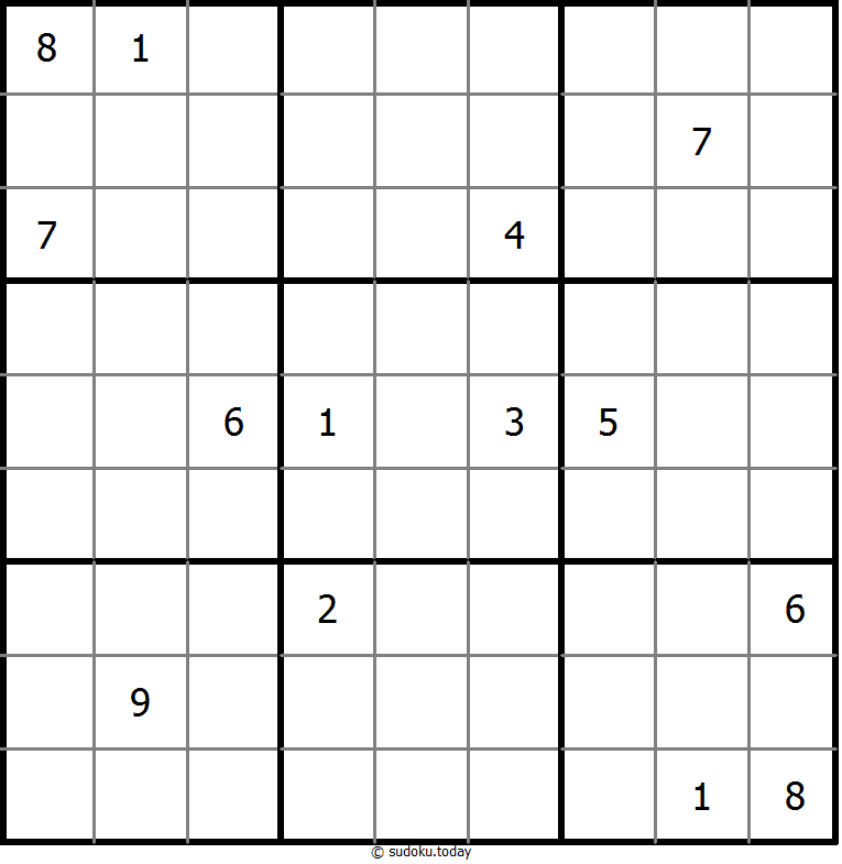 Nicht-kontinuierliches Sudoku