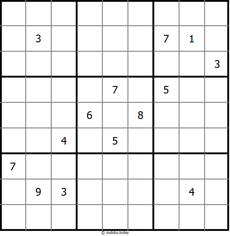 Nicht-kontinuierliches Sudoku