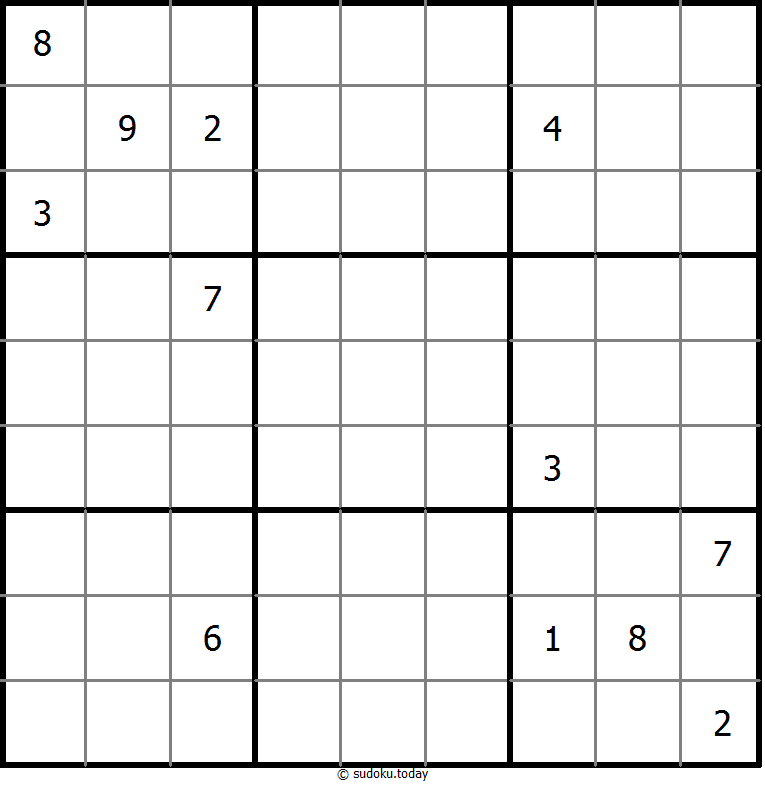 Nicht-kontinuierliches Sudoku