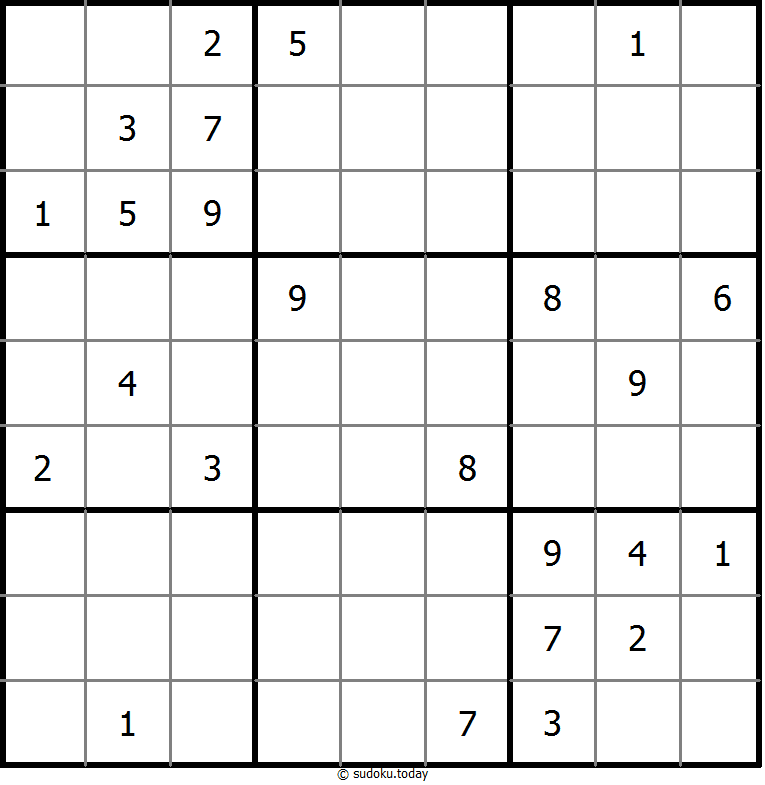 Nicht-kontinuierliches Sudoku