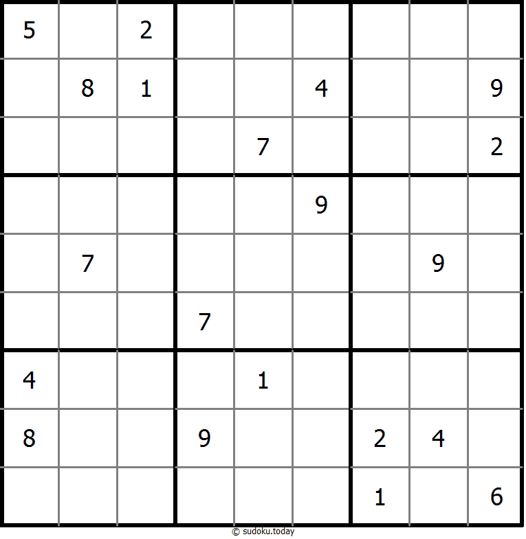Non XV sudoku 31. Dezember 2025