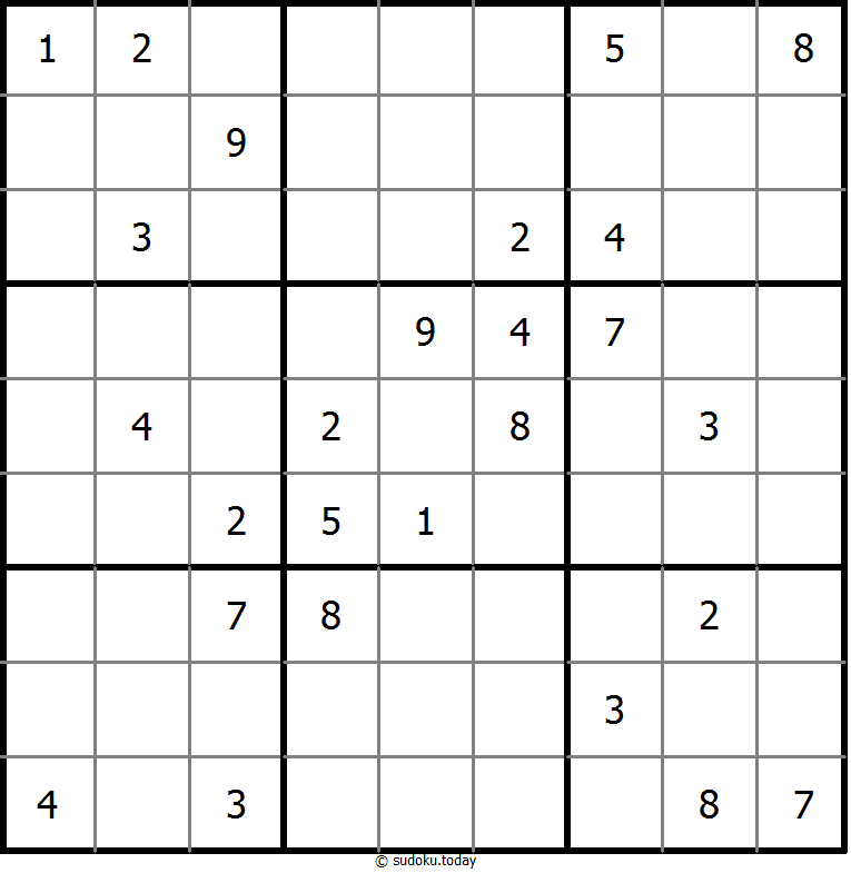 Non XV sudoku 8. Dezember 2025