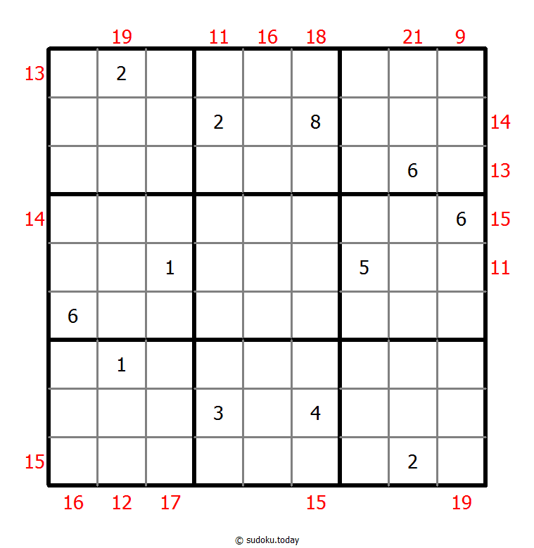 Sum Frame Sudoku 23. November 2025