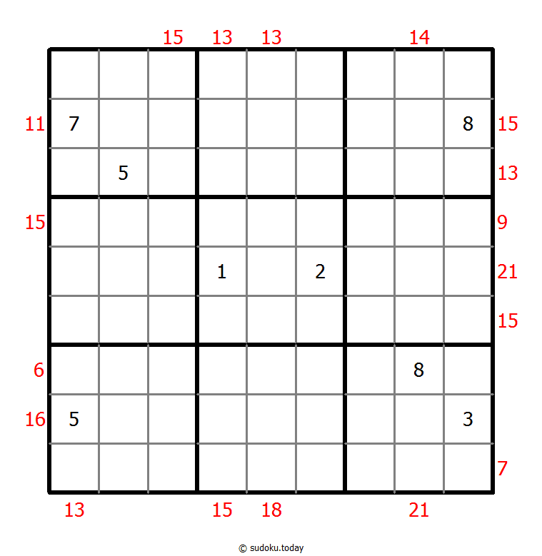 Sum Frame Sudoku 28. November 2025