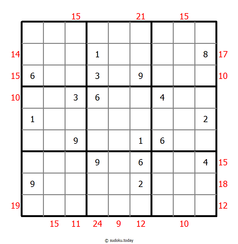 Rahmen-Summen-Sudoku