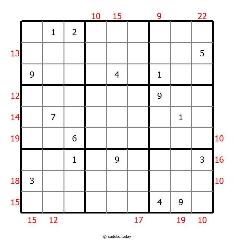 Rahmen-Summen-Sudoku