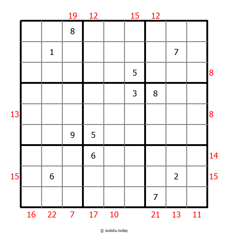 Rahmen-Summen-Sudoku