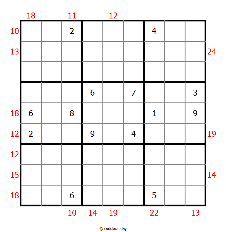 Rahmen-Summen-Sudoku