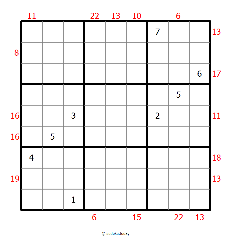 Sum Frame Sudoku 17. Dezember 2025