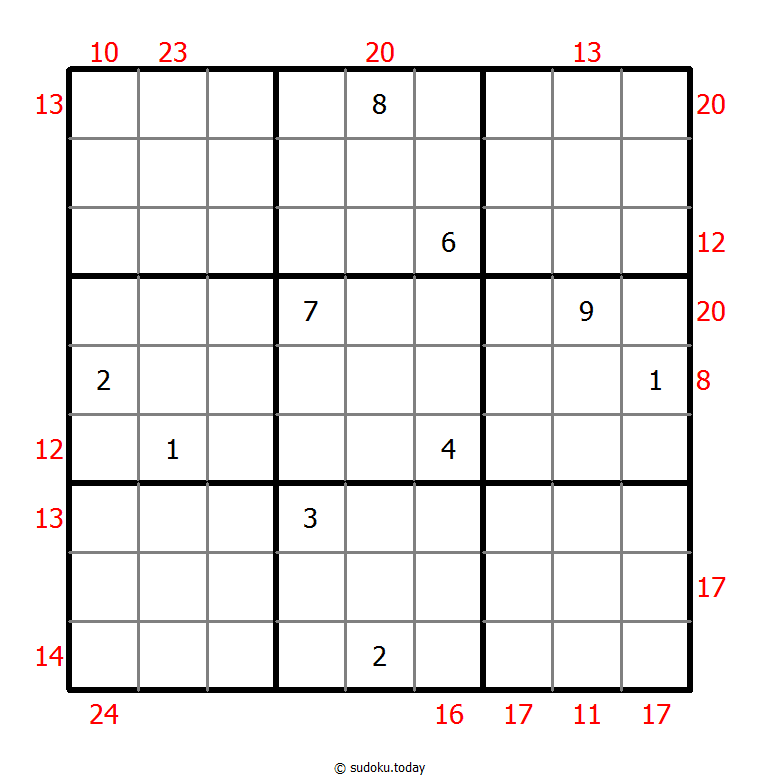 Sum Frame Sudoku 07. November 2025