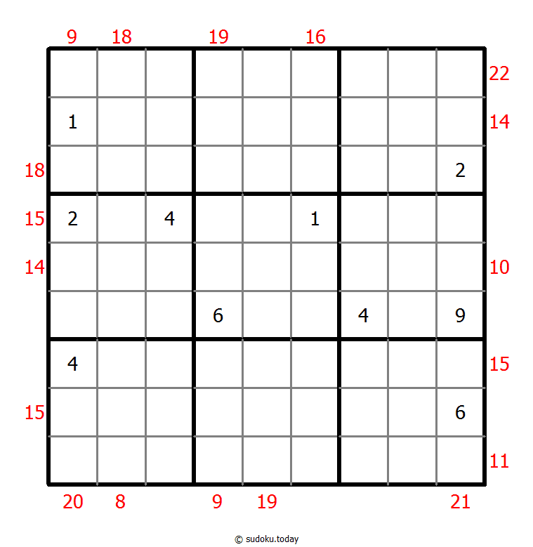 Rahmen-Summen-Sudoku