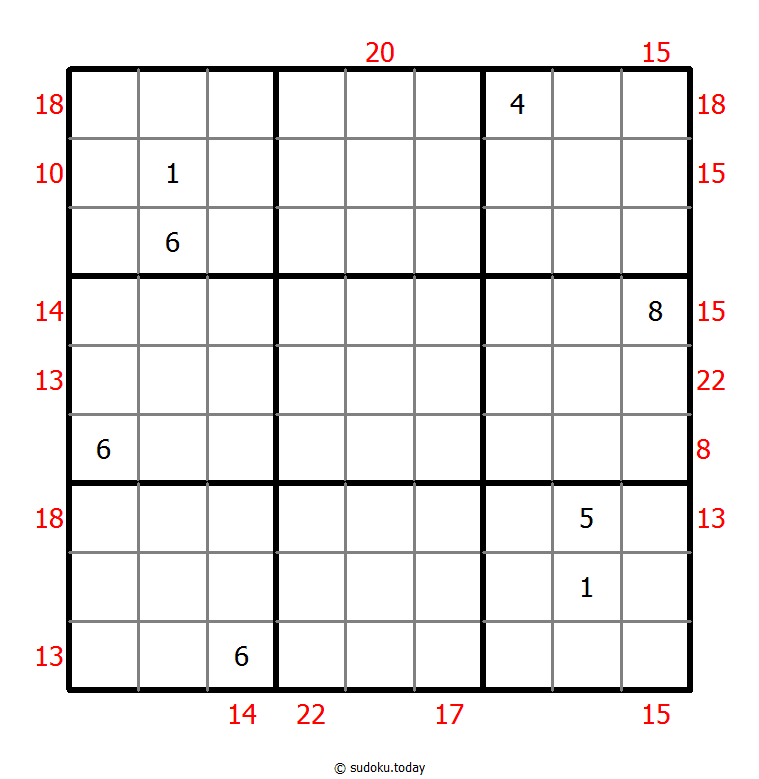 Rahmen-Summen-Sudoku