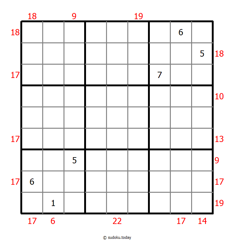 Rahmen-Summen-Sudoku
