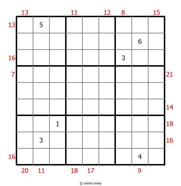 Rahmen-Summen-Sudoku