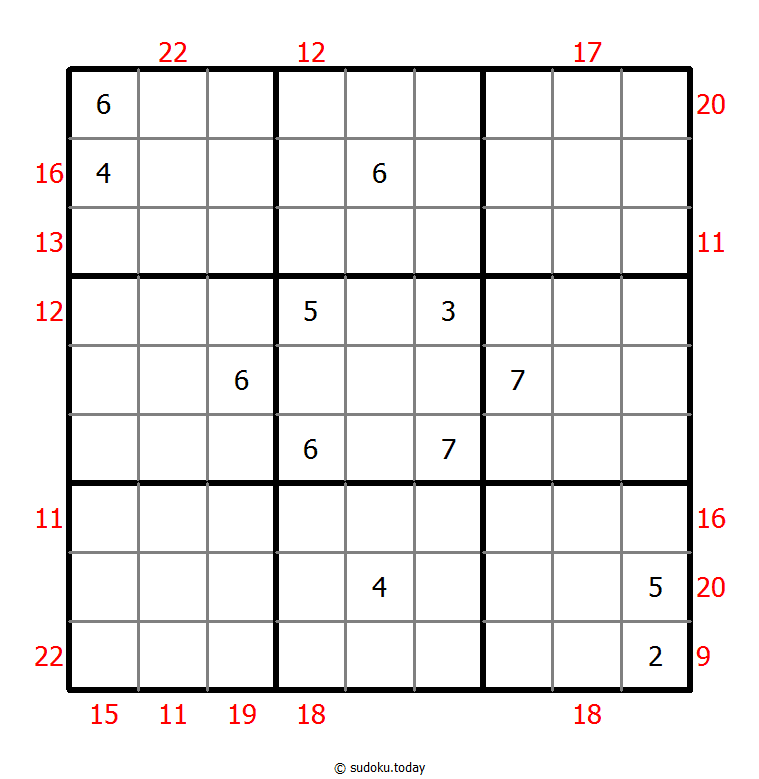 Sum Frame Sudoku 12. November 2025