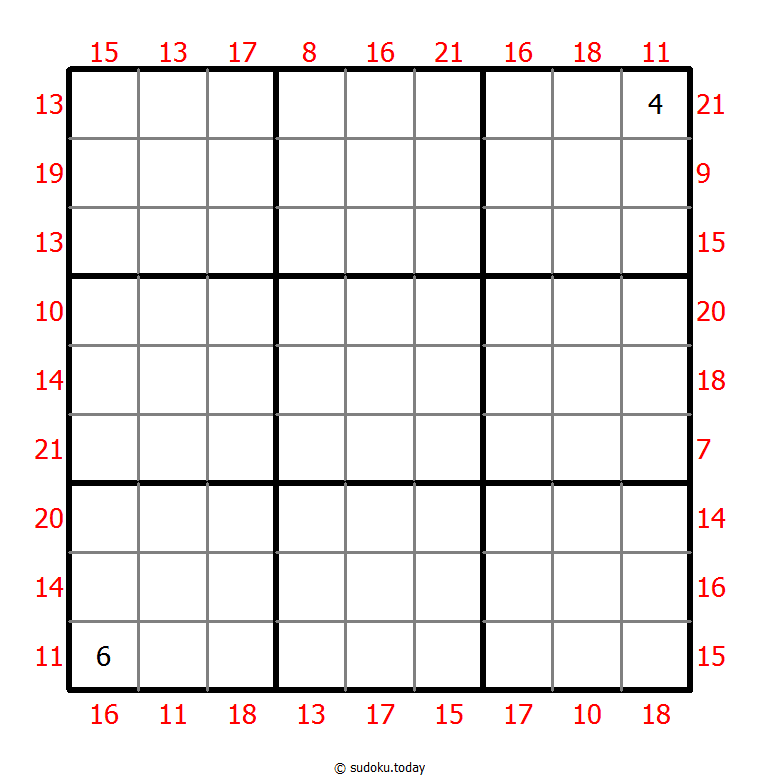 Rahmen-Summen-Sudoku