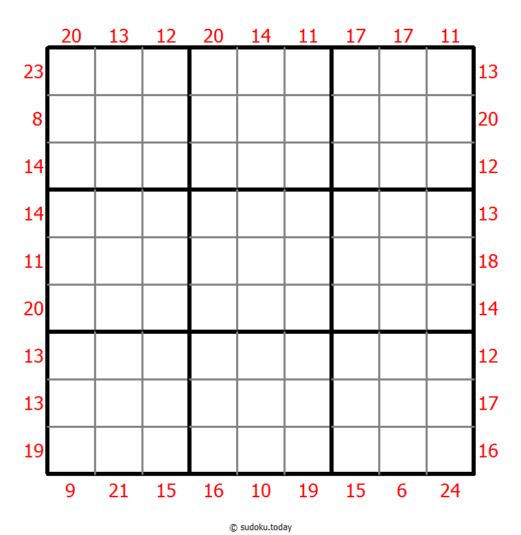 Sum Frame Sudoku 17. November 2025