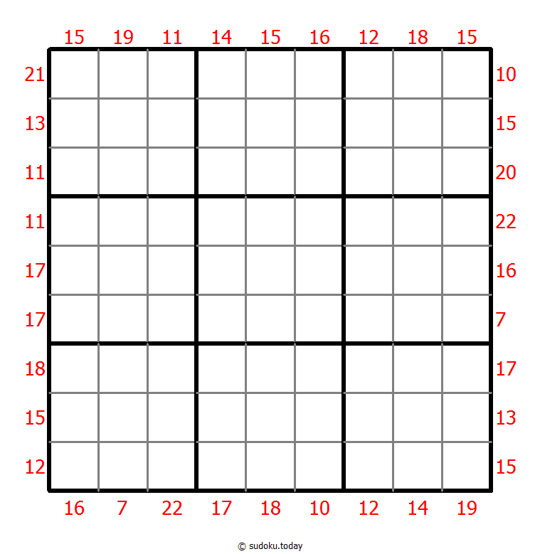 Sum Frame Sudoku 06. Dezember 2025