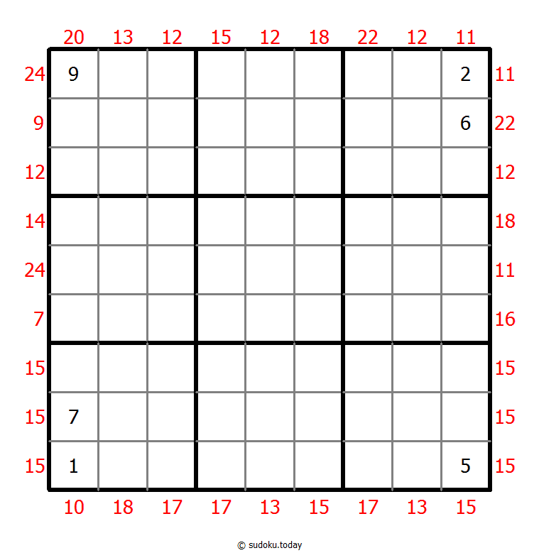 Rahmen-Summen-Sudoku