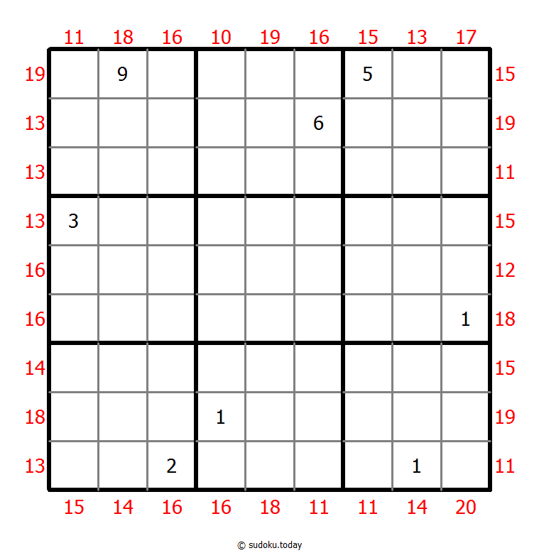 Rahmen-Summen-Sudoku
