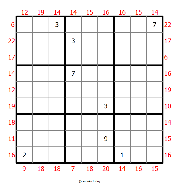 Rahmen-Summen-Sudoku