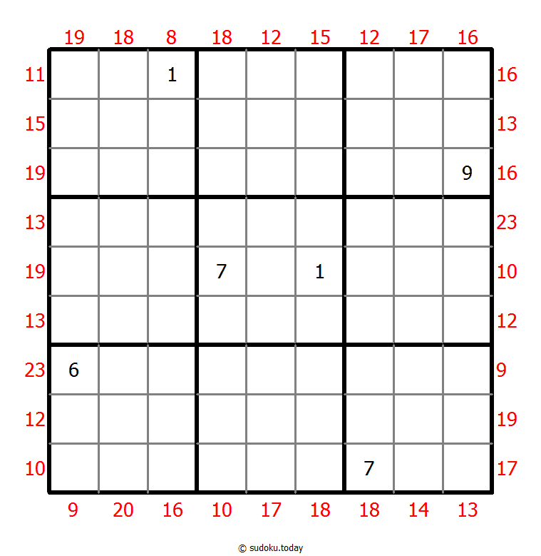 Rahmen-Summen-Sudoku