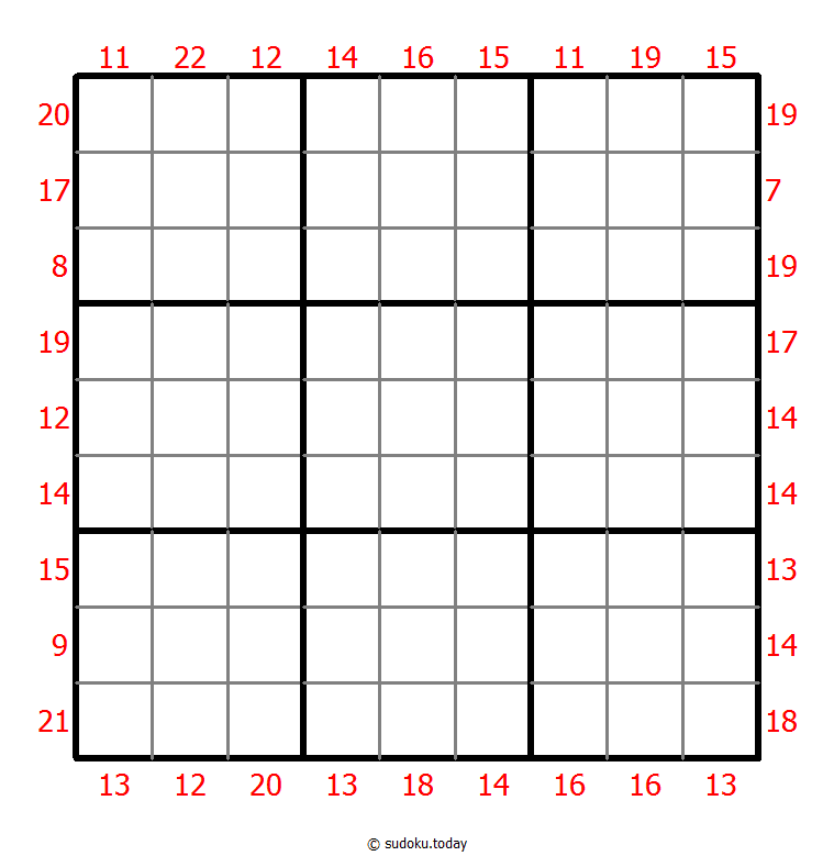 Sum Frame Sudoku 30. November 2025