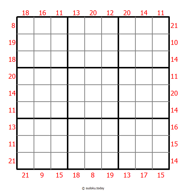 Rahmen-Summen-Sudoku