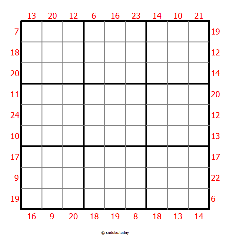 Sum Frame Sudoku 12. Dezember 2025