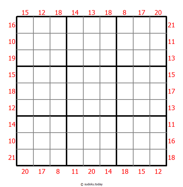 Rahmen-Summen-Sudoku