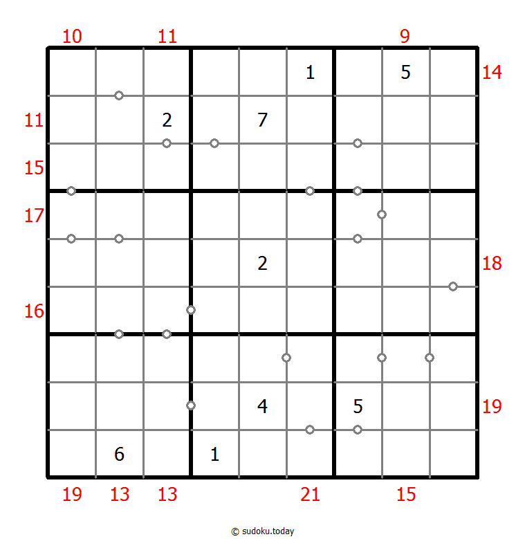 Hybrid Sudoku ( Consecutive Pairs + Sum Frame ) 25. Januar 2026