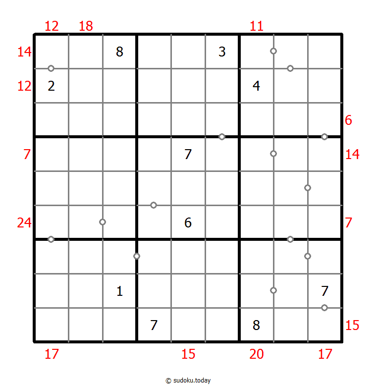 Hybrid Sudoku ( Consecutive Pairs + Sum Frame ) 26. Januar 2026