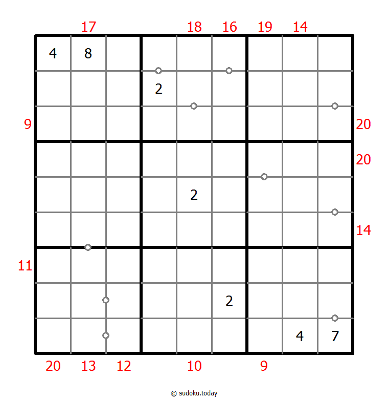 Hybrid Sudoku ( Consecutive Pairs + Sum Frame ) 17. Dezember 2025