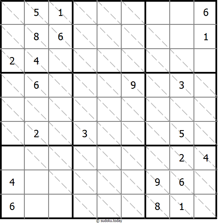 Multi Diagonal Sudoku 01. November 2025