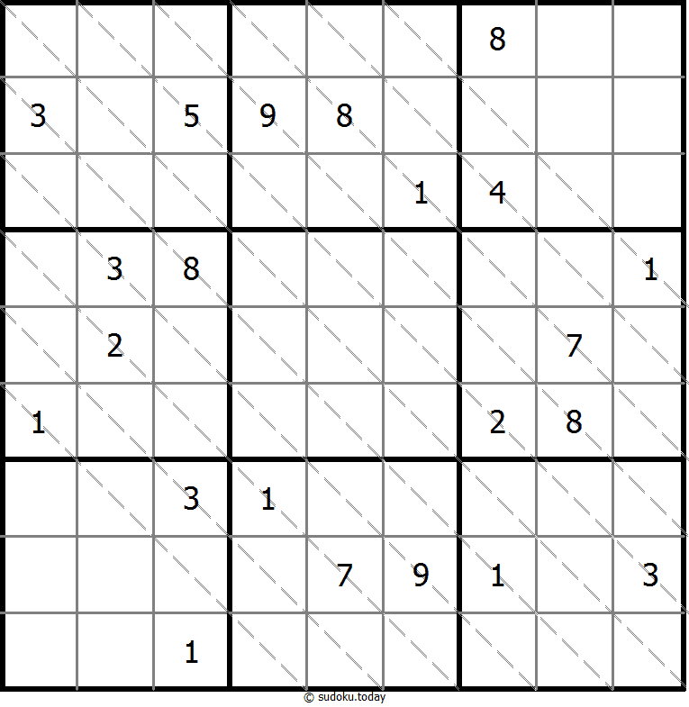 Multi Diagonal Sudoku 03. November 2025
