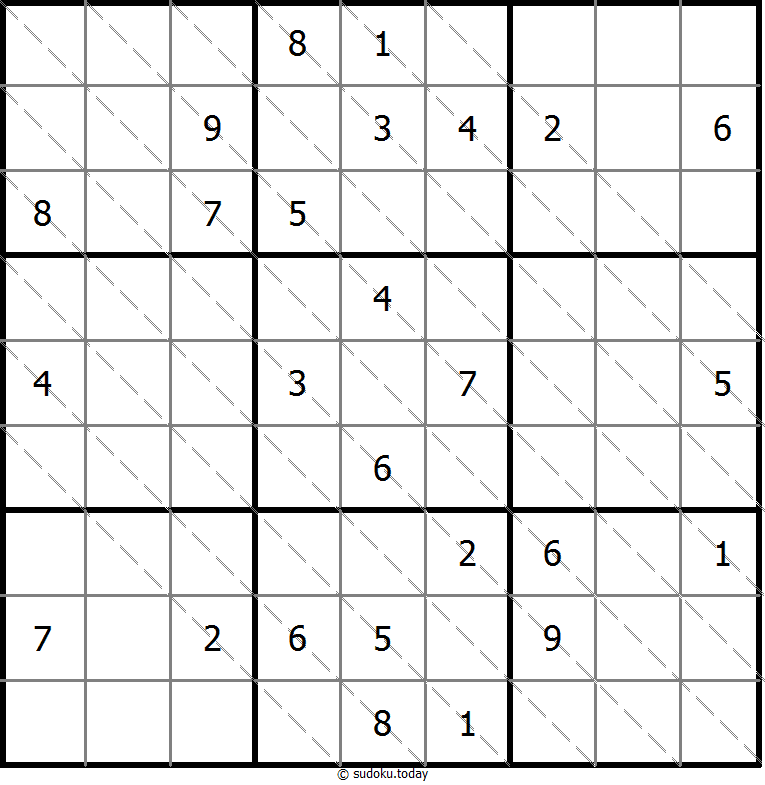 Multi Diagonal Sudoku 09. November 2025