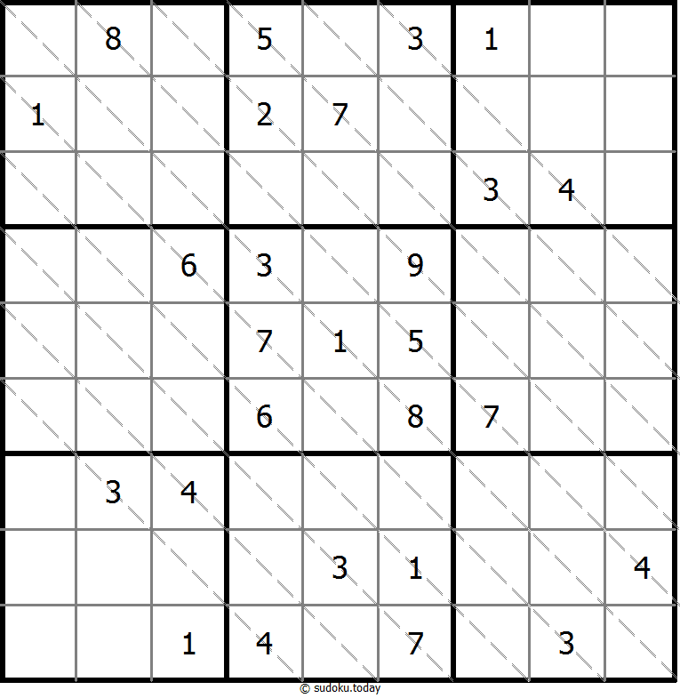 Mehrdiagonal-Sudoku 27. Oktober 2025