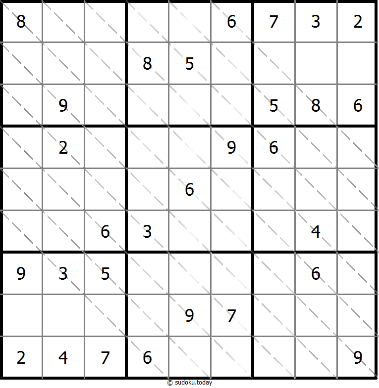 Multi Diagonal Sudoku 05. November 2025