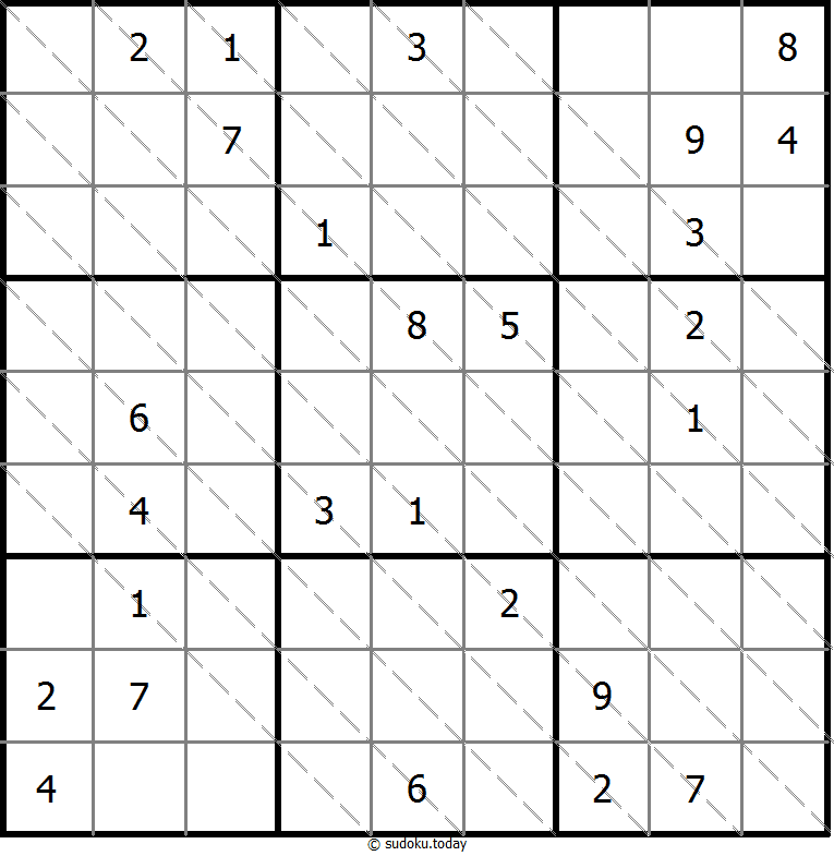 Multi Diagonal Sudoku 08. November 2025