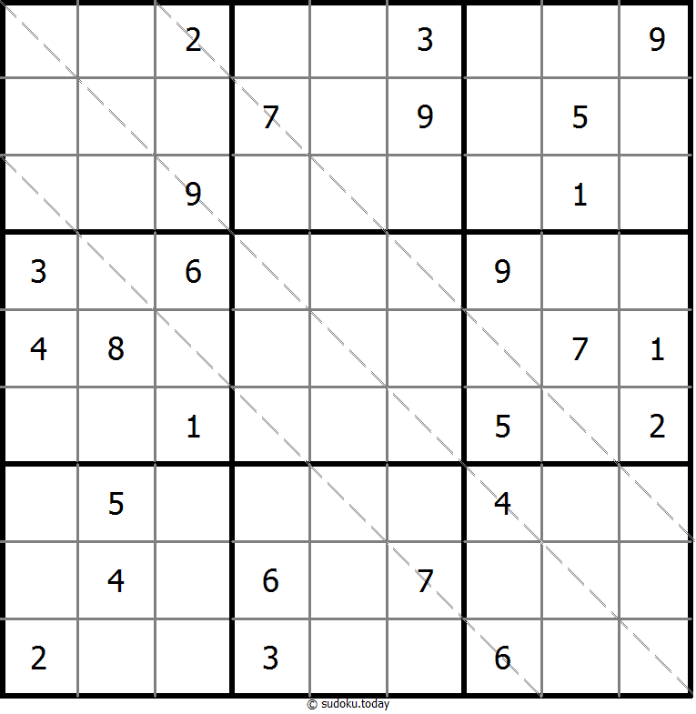 Multi Diagonal Sudoku 06. November 2025