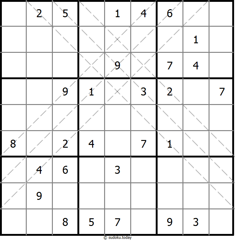 Multi Diagonal Sudoku 10. November 2025