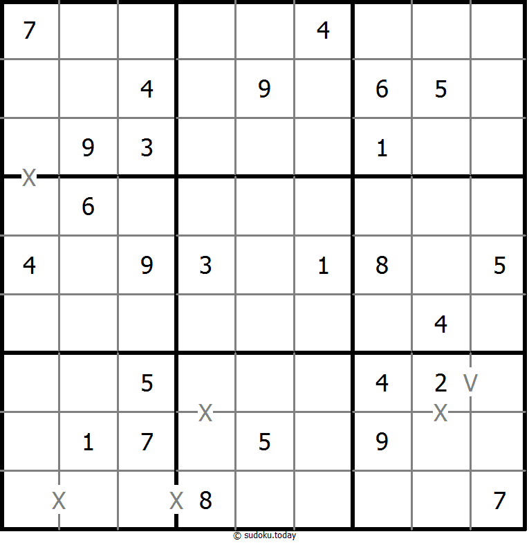 XV Sudoku 06. Dezember 2025